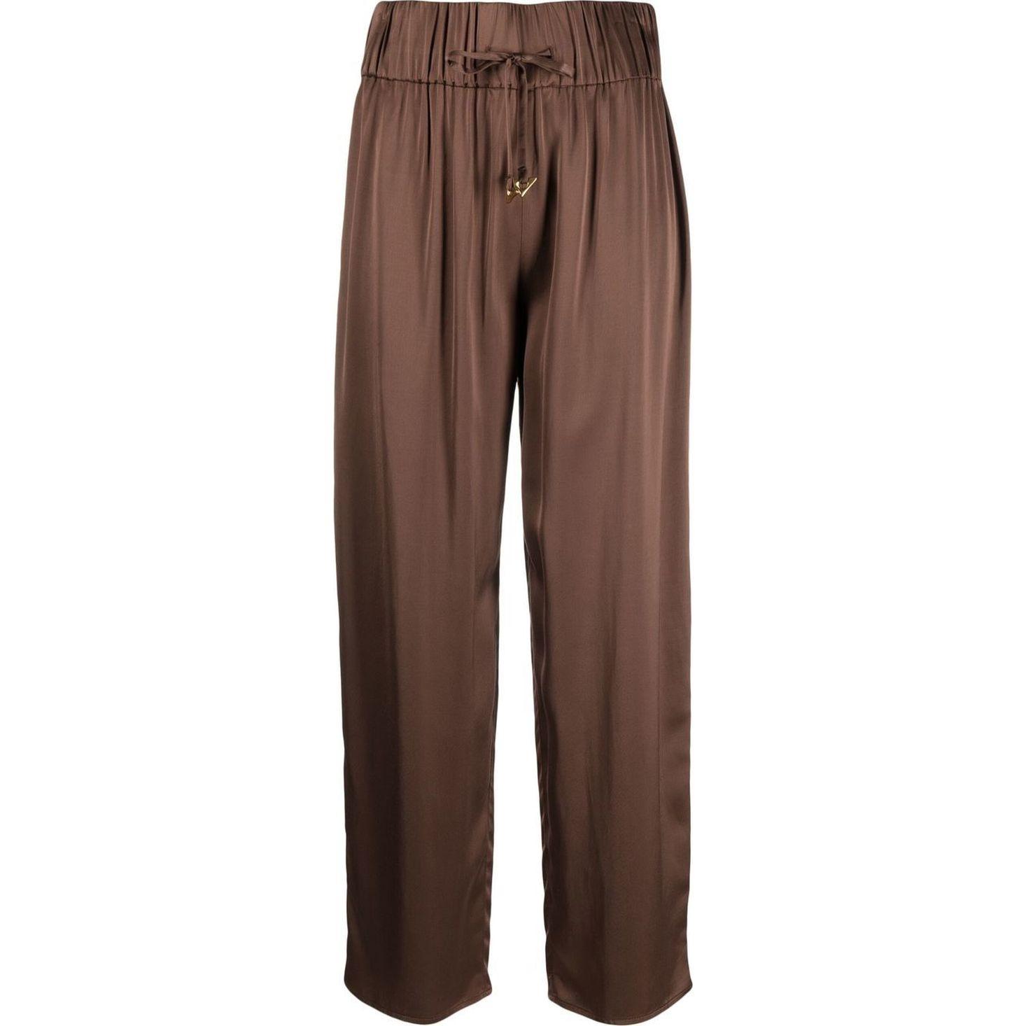 Laisvalaikio kelnės moterims, Ruda, Drawstring pyjama pants