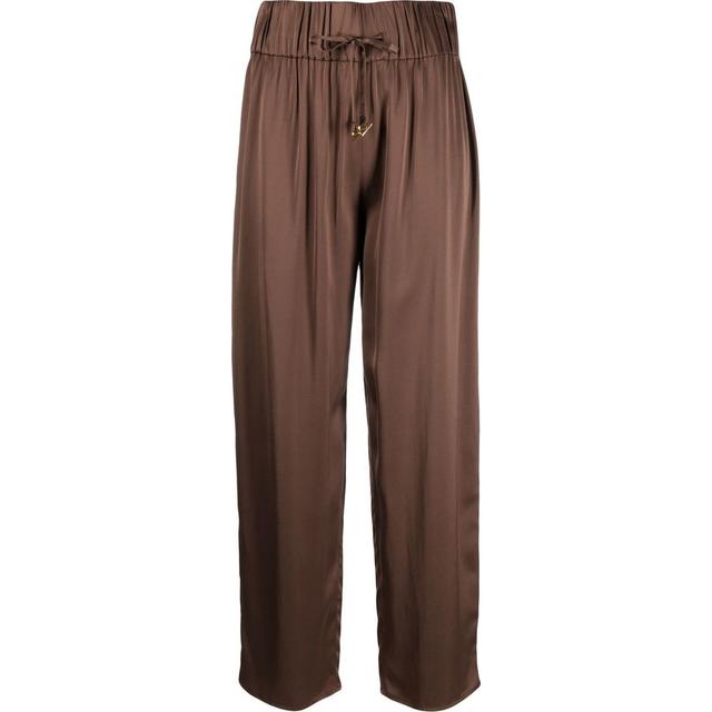 Laisvalaikio kelnės moterims, Ruda, Drawstring pyjama pants