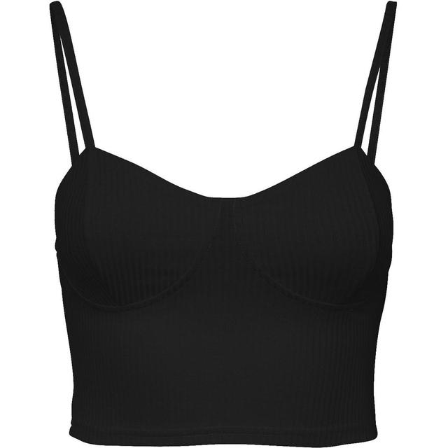 Palaidinės moterims, Juoda, NMADELE S/L CROP TOP