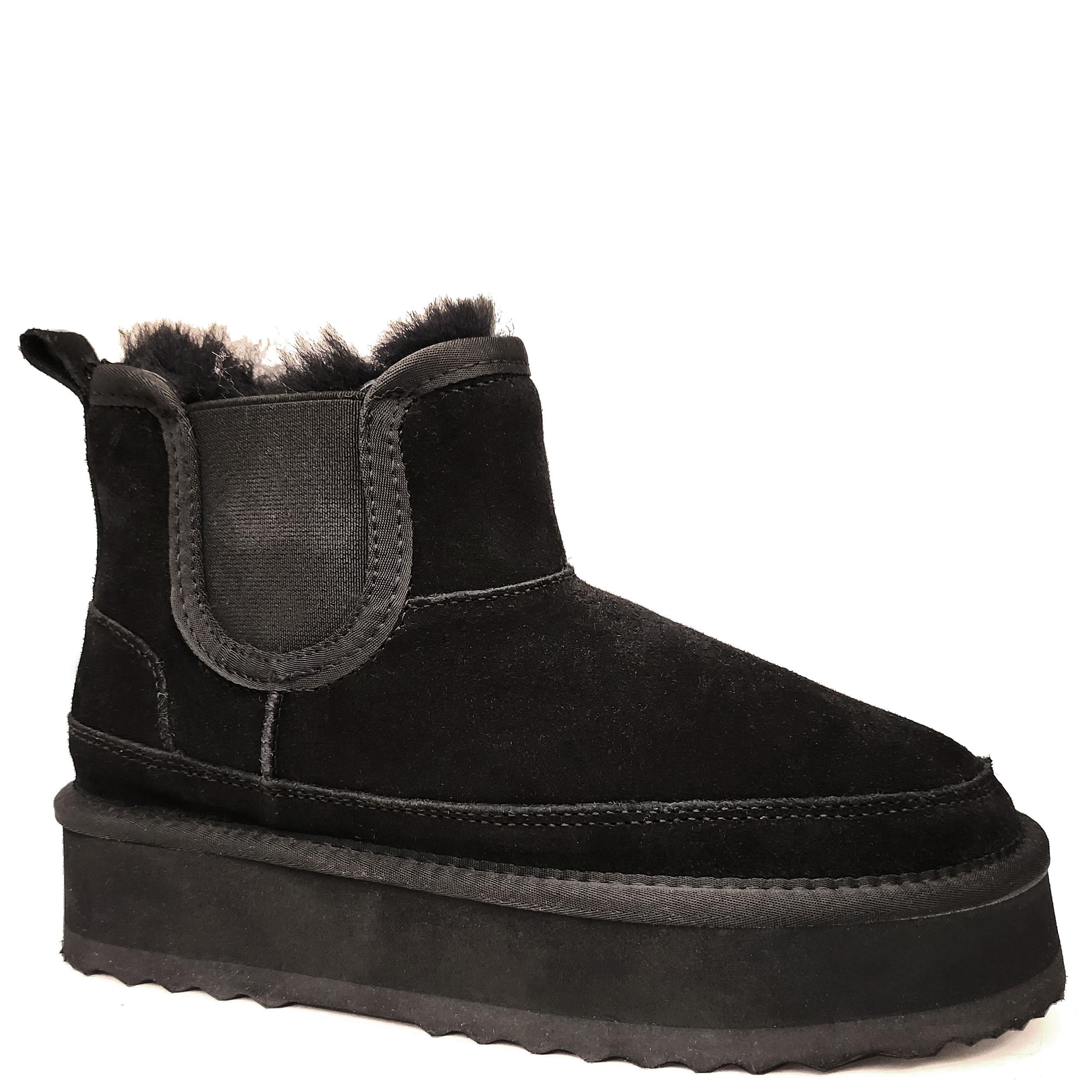 Pašiltinti auliniai moterims, Juoda, warm boots, La conte