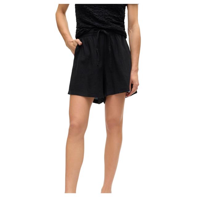 Šortai moterims, Juoda, Linn