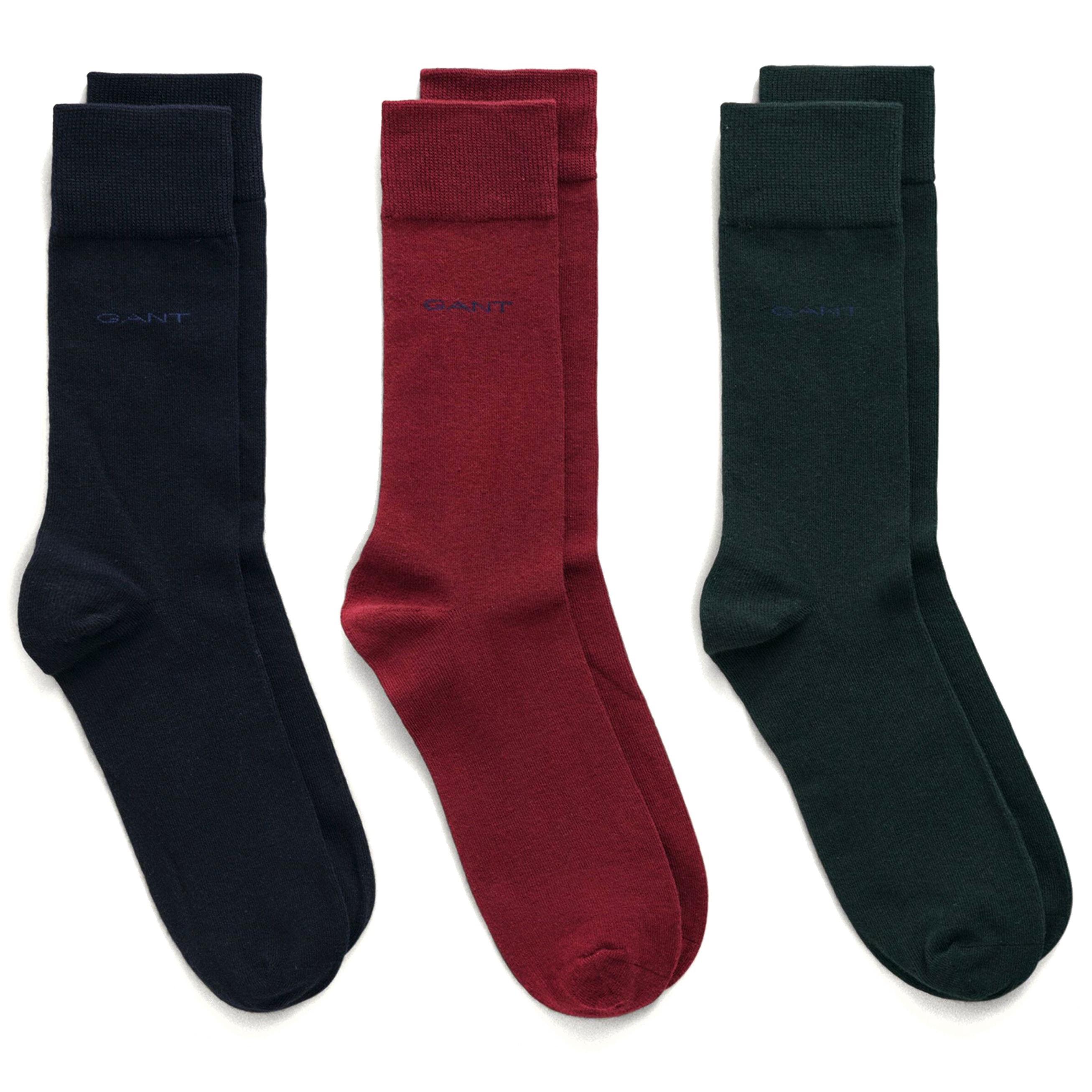 Kojinės vyrams, Raudona, SOFT COTTON SOCKS 3-PACK