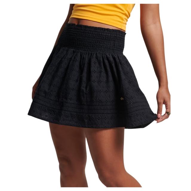 Midi sijonas moterims, Juoda, VINTAGE LACE MINI SK