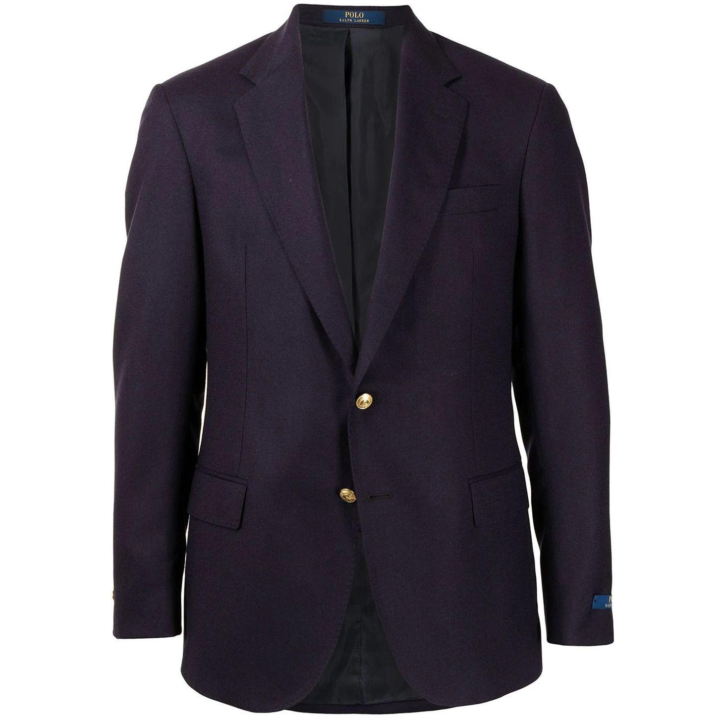 Švarkas vyrams, Mėlyna, Polo wool doeskin blazer