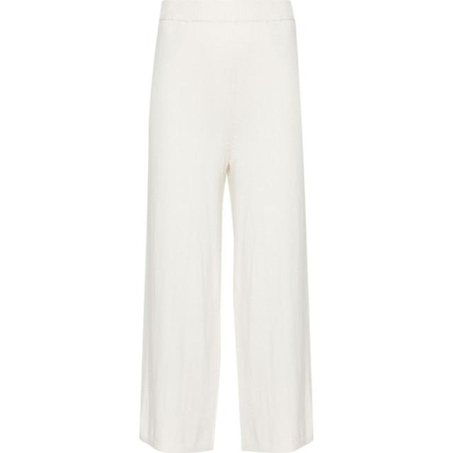 Kelnės moterims, Balta, Culotte silk cashmere