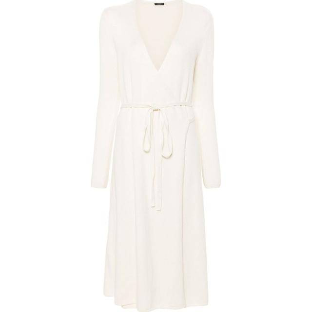 Midi suknelė moterims, Balta, Dress linen blend