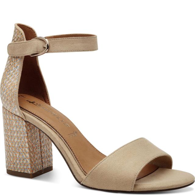 Basutės moterims, Smėlio, Sandal heel