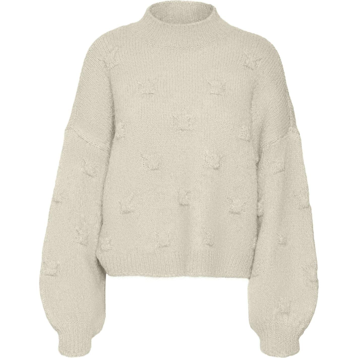 Megztinis su kaklu moterims, Smėlio, Gail highneck pullover