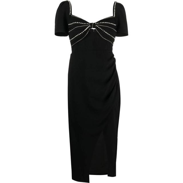 Midi suknelė moterims, Juoda, Black diamante bust midi dress