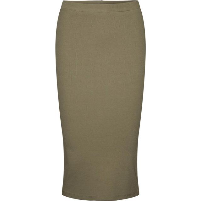 Maxi sijonas moterims, Pilka, NMMAYA NW SKIRT