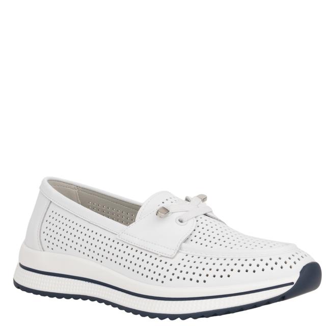 Mokasinai moterims, Balta, Mocassins