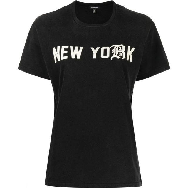 Marškinėliai trump. rankovėmis moterims, Juoda, R13 new york boy t-shirt