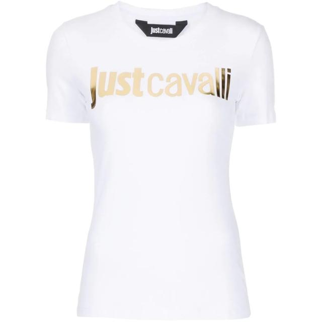 Marškinėliai trump. rankovėmis moterims, Balta, Logo t-shirt