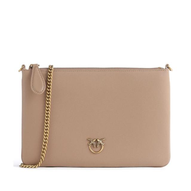 Delninukė moterims, Smėlio, Flat classic clutch