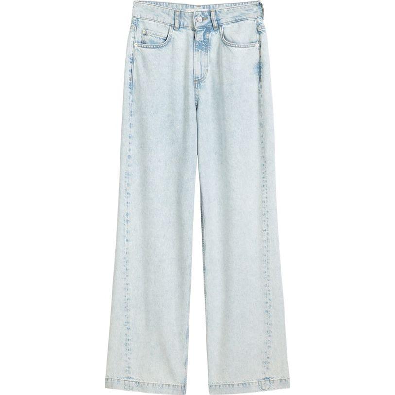 Platūs džinsai moterims, Mėlyna, Wide leg 504907812205