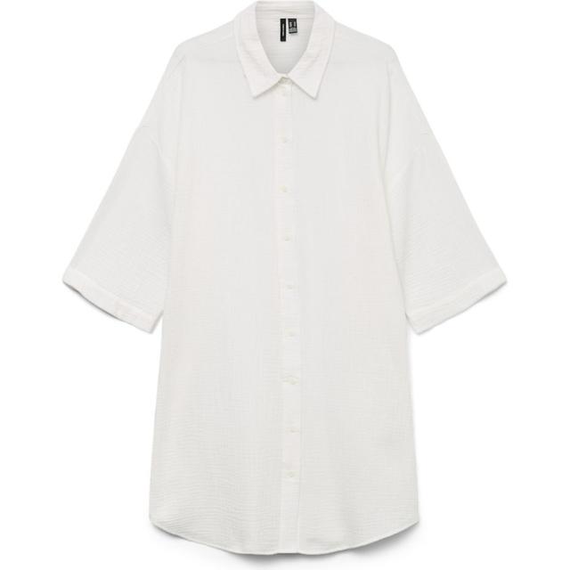 Marškiniai moterims, Balta, Natali overshirt