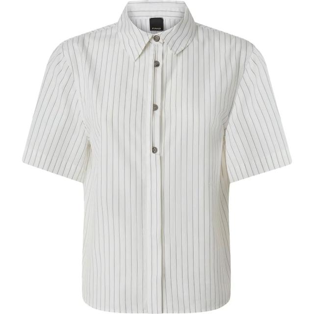 Marškiniai trump. rankovėmis moterims, Balta, Innuendo shirt