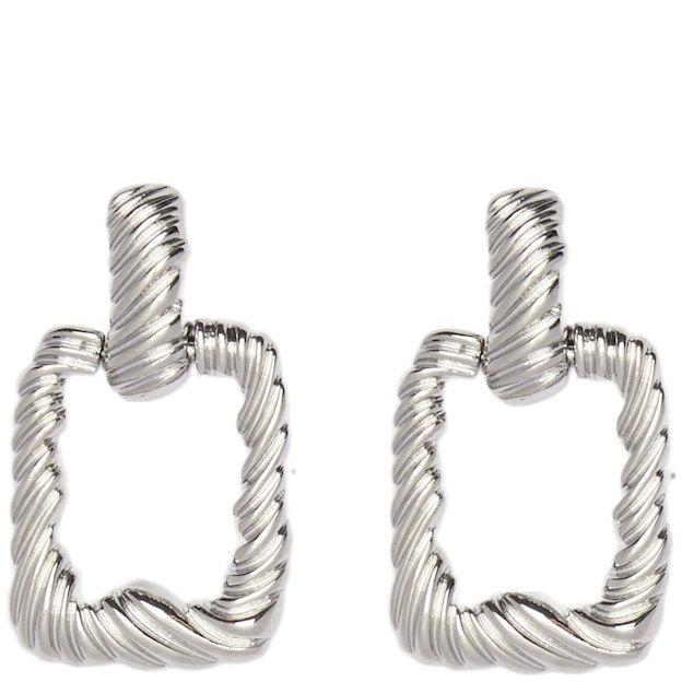 Auskarai moterims, Sidabrinė, PCBUFFER EARRINGS SWW