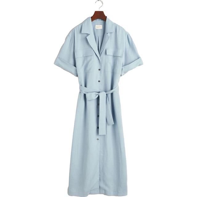 Midi suknelė moterims, Mėlyna, REL POCKET SS SHIRT DRESS