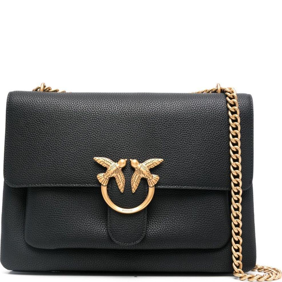 Rankinė per petį moterims, Juoda, Love one sholder bag