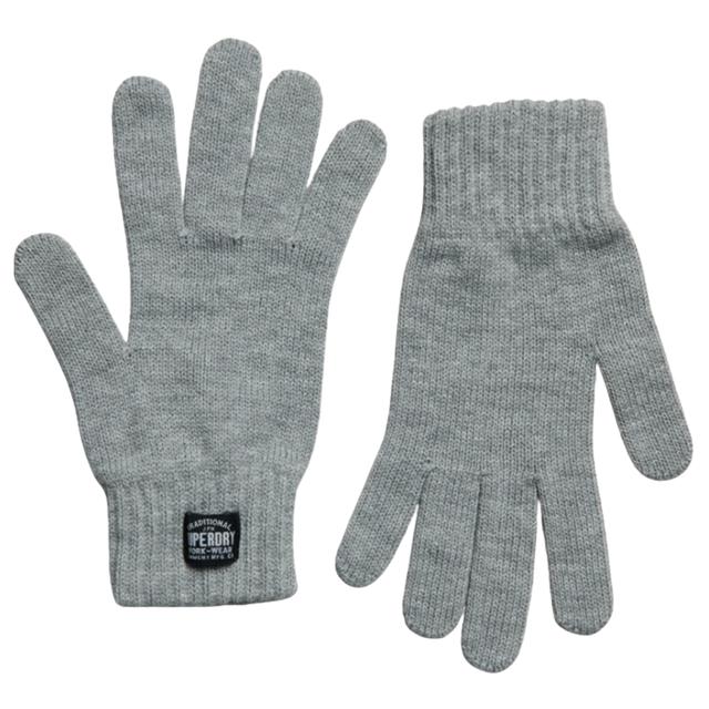 Pirštinės moterims, sidabrinė, CLASSIC KNITTED GLOV