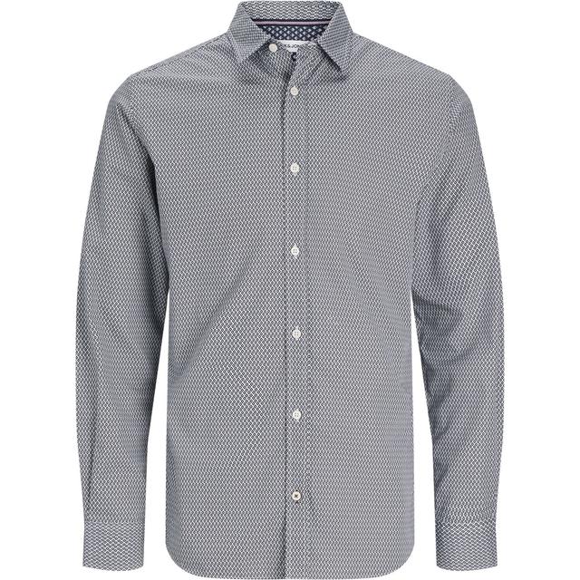 Marškiniai ilgomis rankovėmis vyrams, Marga, Matheo print detail shirt