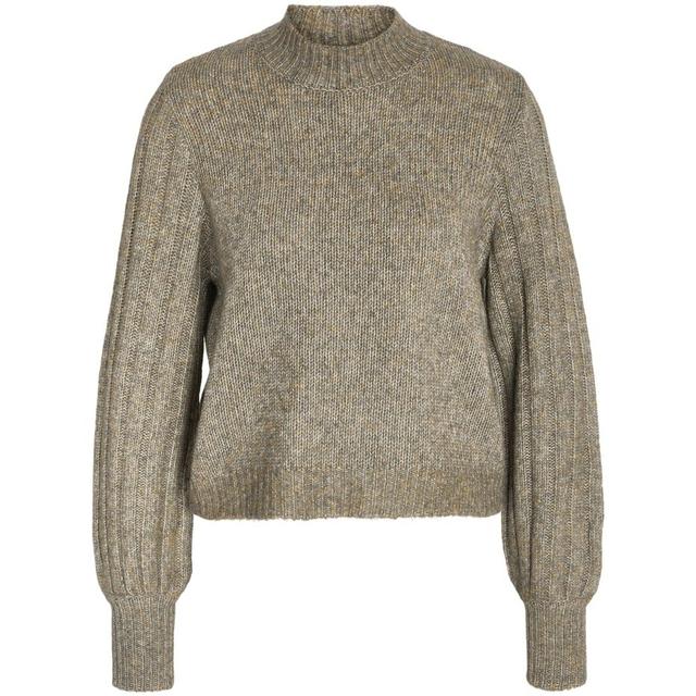 Megztinis moterims, Žalia, NMNINA L/S HIGH NECK