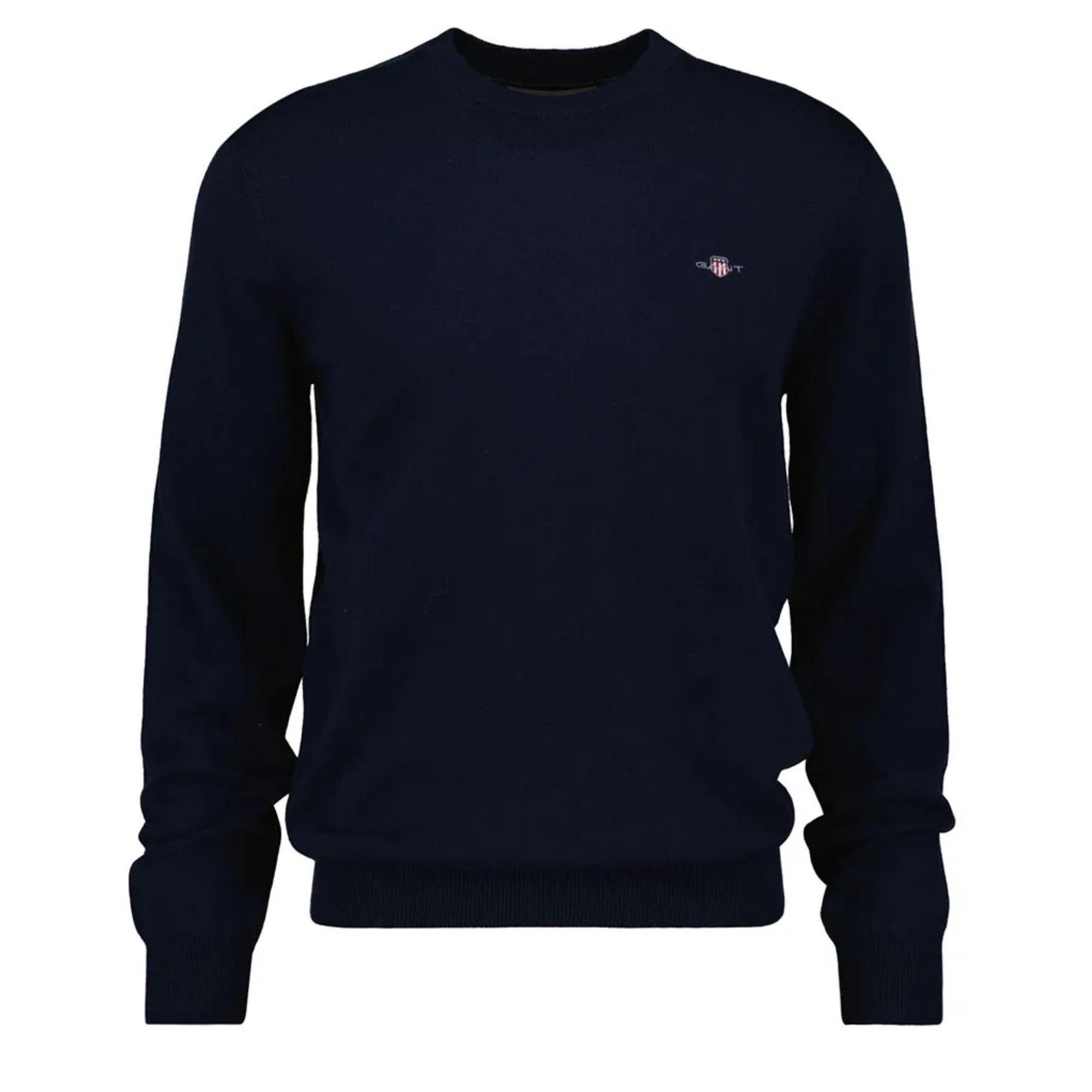 Megztinis vyrams, Mėlyna, ctn/wo c-neck