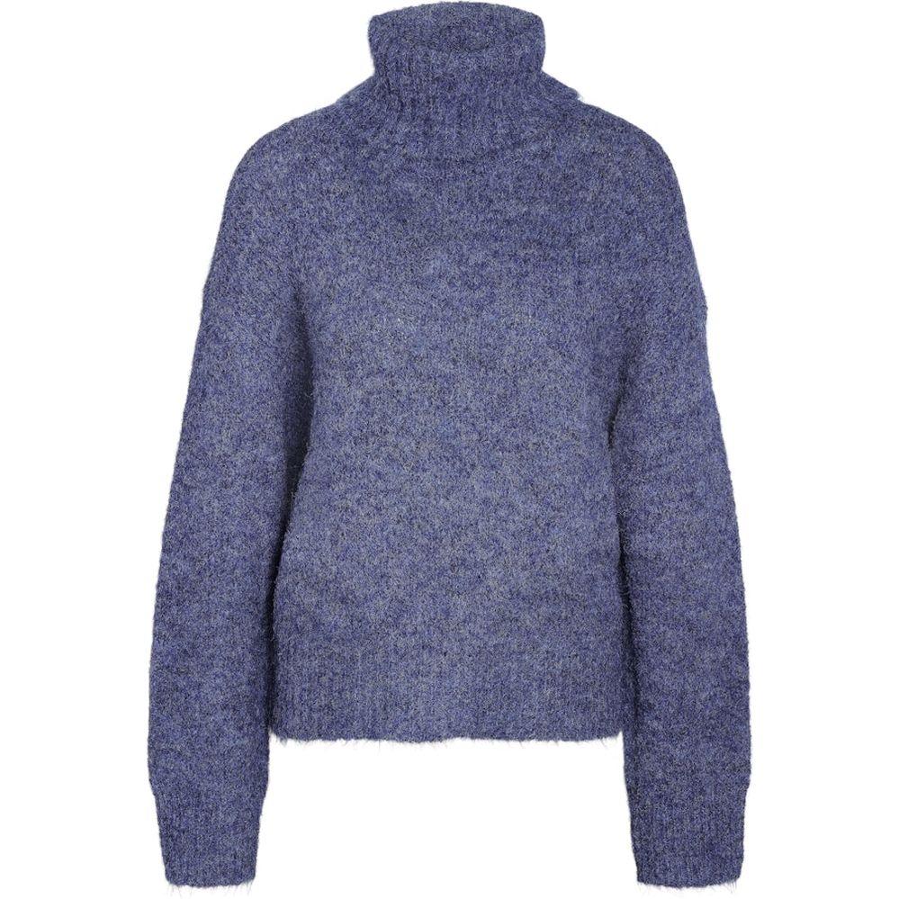 Megztinis su kaklu moterims, Mėlyna, Sutton roll neck knit