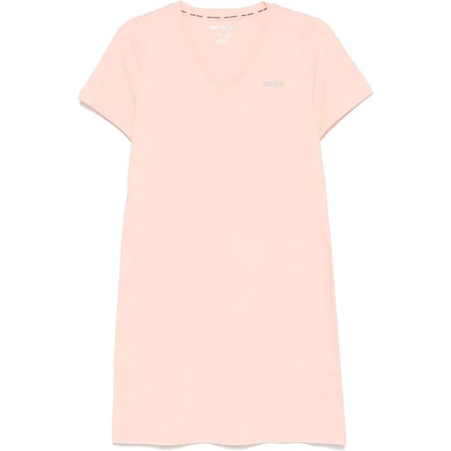 Mini suknelė moterims, Rožinė, V-nk t-shirt dress