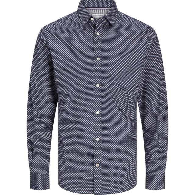 Marškiniai ilgomis rankovėmis vyrams, Marga, Matheo print detail shirt