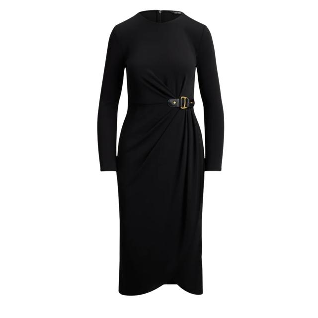 Midi suknelė moterims, Juoda, Sablise long sleeve day dress
