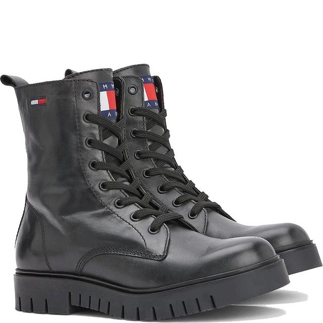 Aulinukai moterims, Juoda,  LACE UPS BOOT