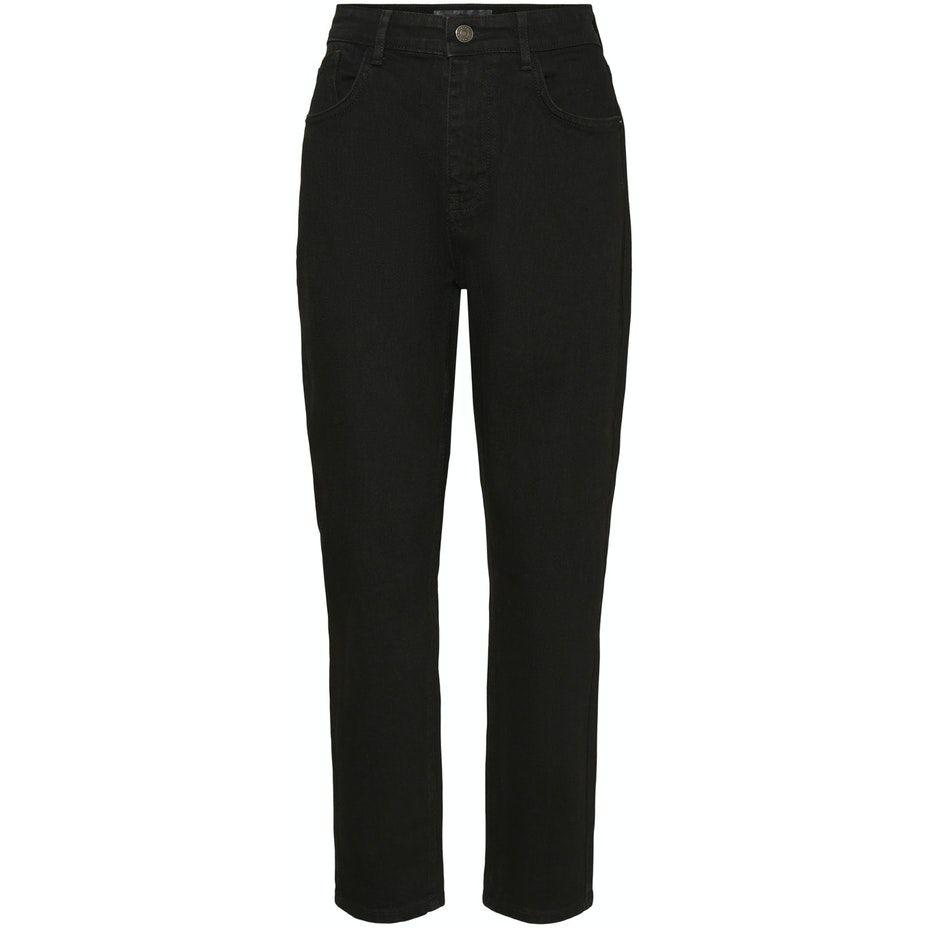 Slim džinsai moterims, Juoda, NMKATY HW SLIM MOM A