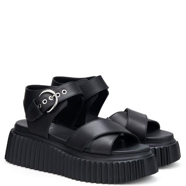 Basutės moterims, Juoda, Aurora sandals