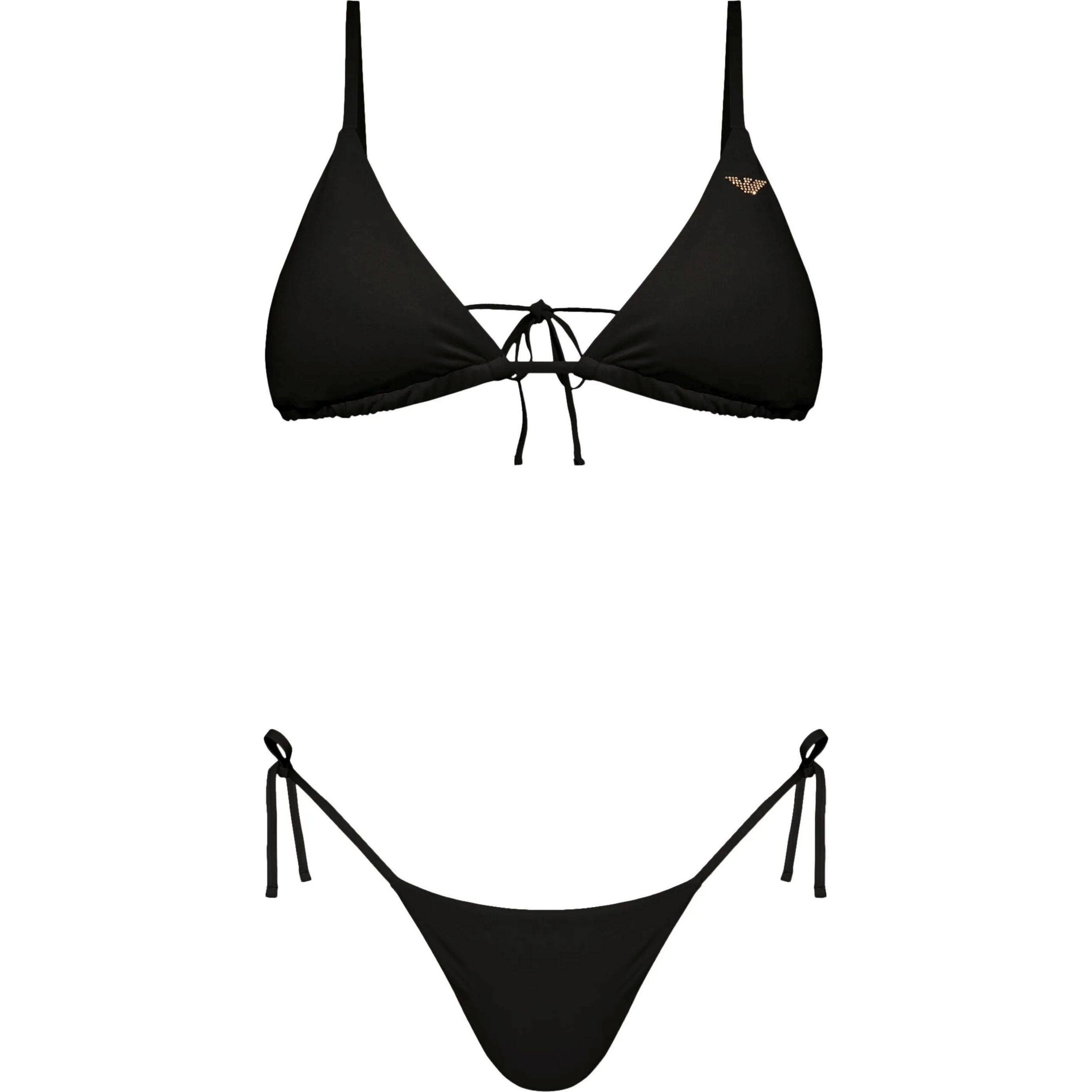 Maudymosi kostiumėlis moterims, Juoda, Bikini