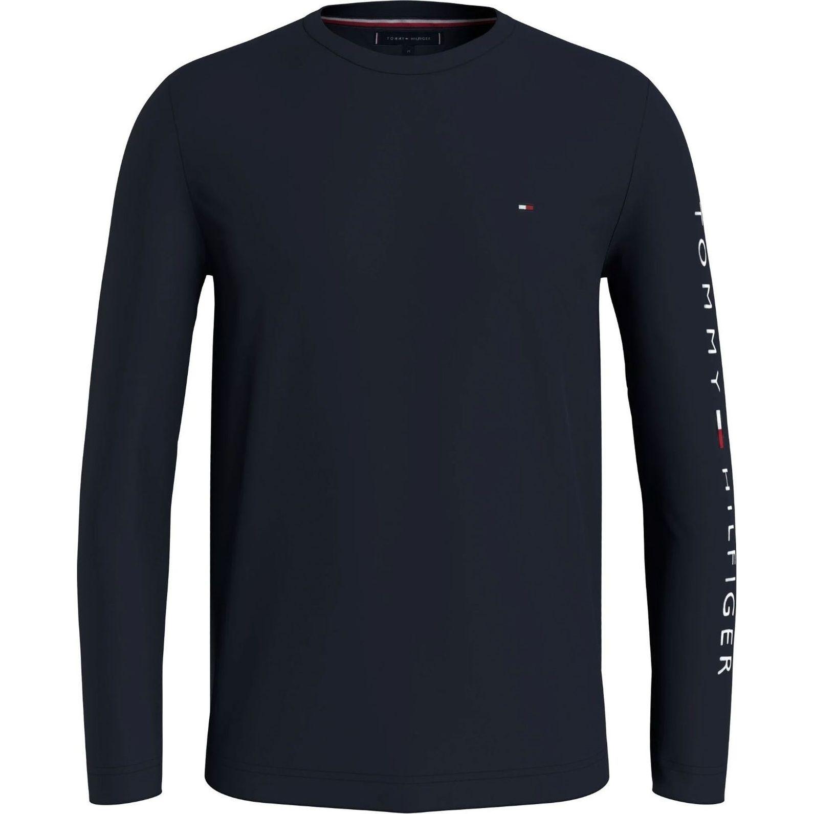 Palaidinės vyrams, Mėlyna, Tommy logo long sleeve tee