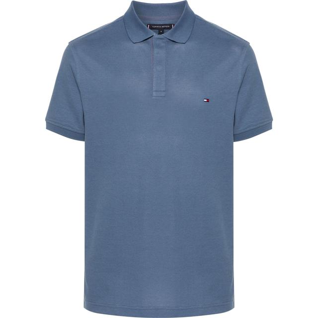 Polo marškiniai trumpos rank. vyrams, Mėlyna, Bubble stitch reg polo