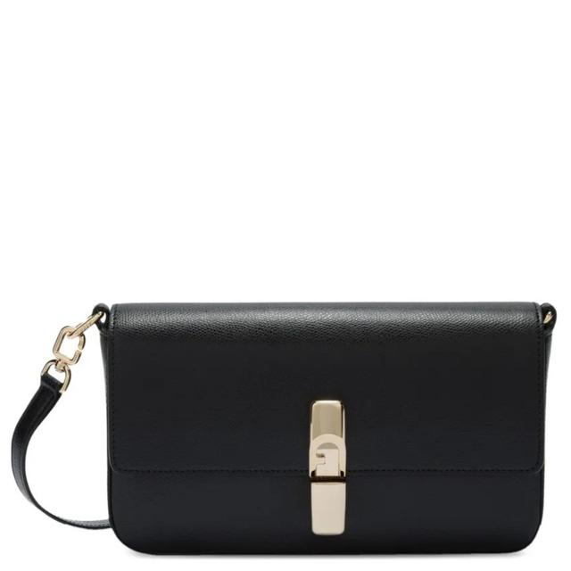 Rankinė per petį moterims, Juoda, Furla iride s crossbody