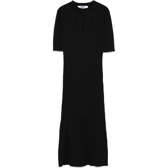 Mini suknelė moterims, Juoda, S/s grated yoke swtr