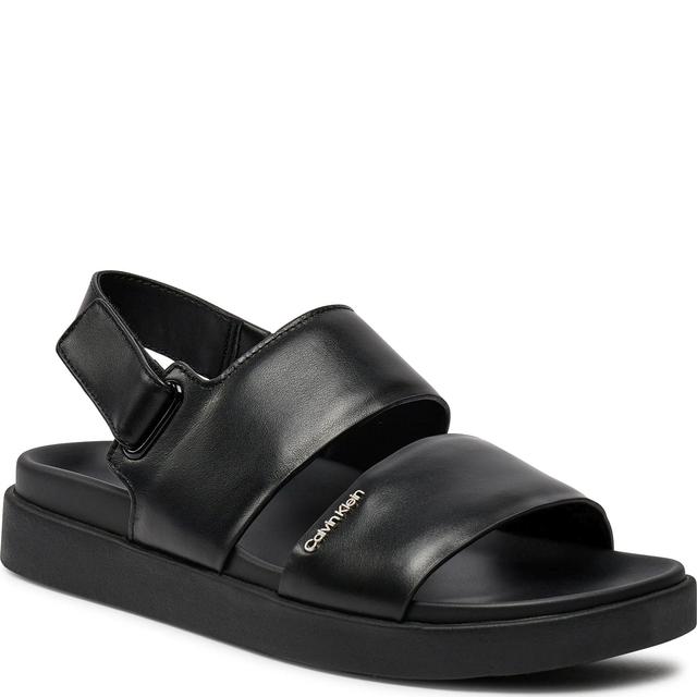 Basutės moterims, Juoda, Flat sandal
