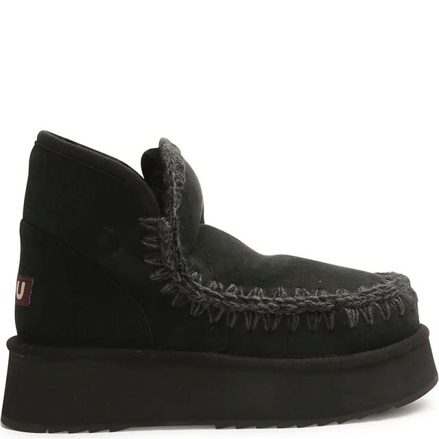 Aulinukai moterims, Juoda, Mini eskimo platform boot