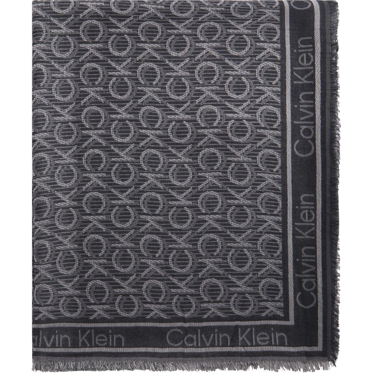Skara moterims, Juoda, JACQUARD SCARF 120X120
