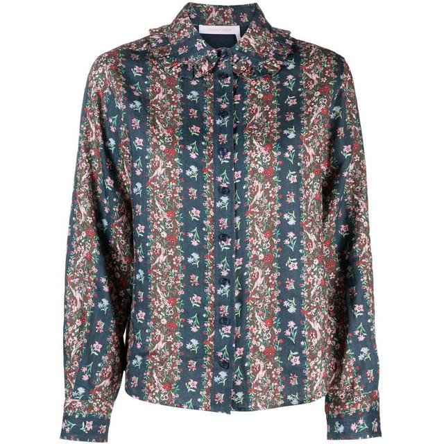 Marškiniai ilgomis rankovėmis moterims, Mėlyna, Shirts long sleeve