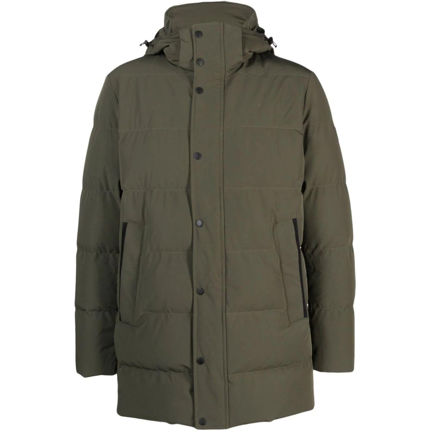 Pūkinė striukė vyrams, Žalia, Down jacket