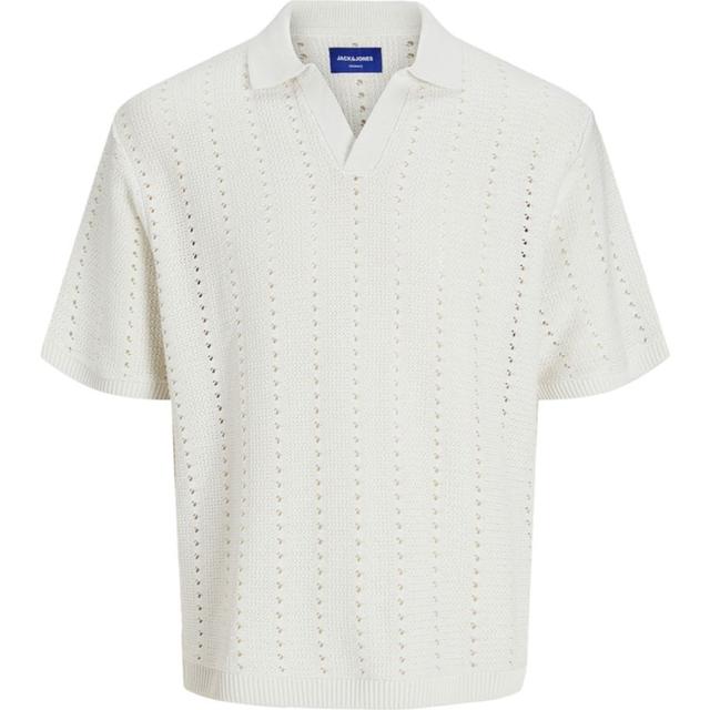 Polo marškiniai trumpos rank. vyrams, Balta, Paros knit easter polo
