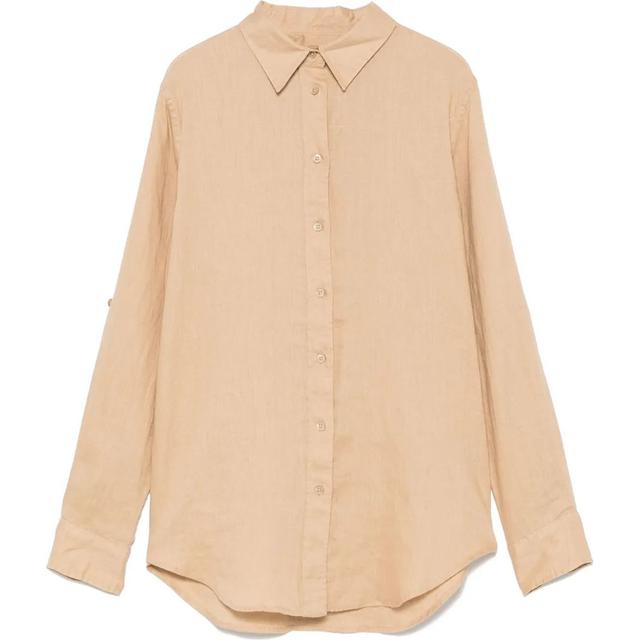 Marškiniai ilgomis rankovėmis moterims, Ruda, Karrie-long sleeve-shirt