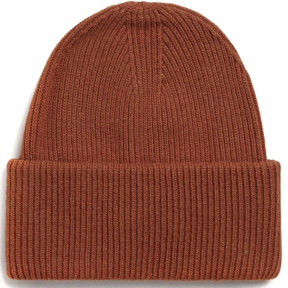 Skrybėlė moterims, Ruda, D2. RIB KNIT BEANIE