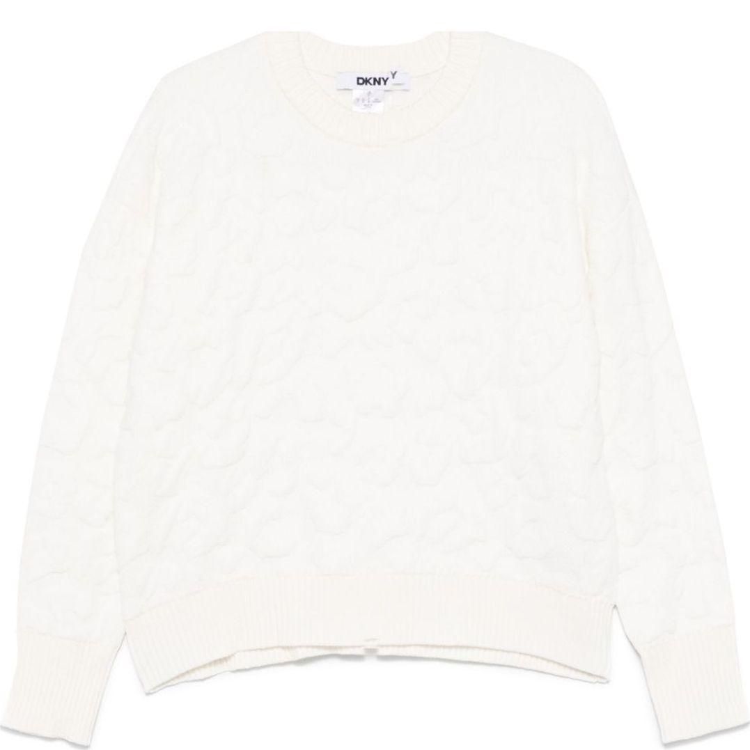 Megztinis moterims, Mėlyna, L/s cheetah chenille swtr