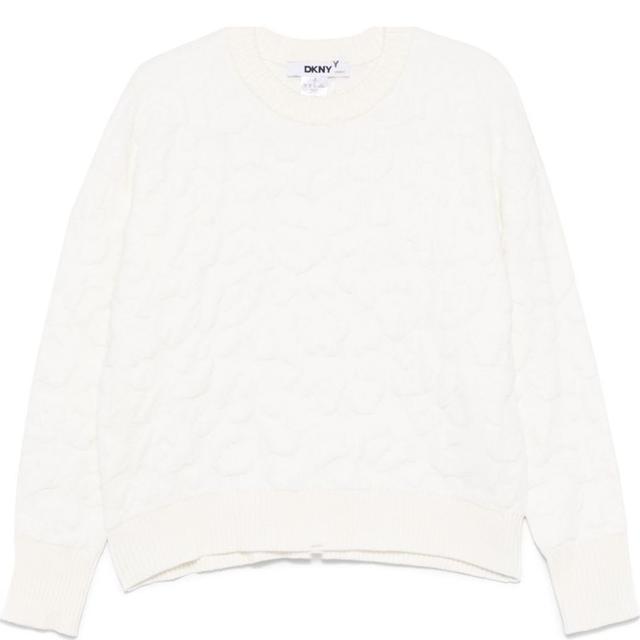 Megztinis moterims, Mėlyna, L/s cheetah chenille swtr